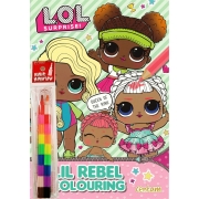 L.O.L Surprise! Lil Rebel Colouring Book + ดินสอสีต่อไส้