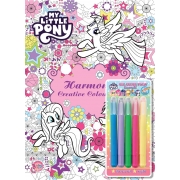 MY LITTLE PONY สมุดระบายสี Harmony Creative Coloring + สีเจลหมุนได้