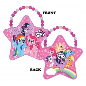 My Little Pony Star Tin Bag (สีชมพู) พร้อมบิสกิตกลิ่นนม