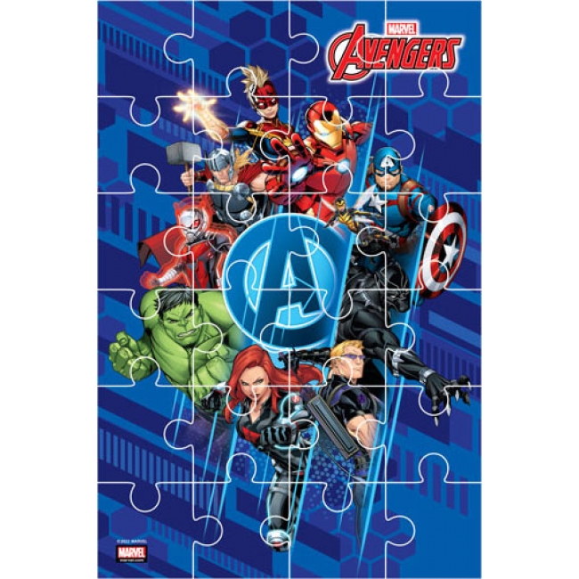 AVENGERS - FIGHT + จิ๊กซอว์ สีเทียน และสติ๊กเกอร์