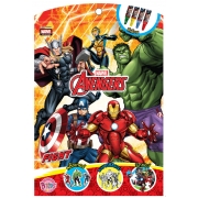 AVENGERS - FIGHT + จิ๊กซอว์ สีเทียน และสติ๊กเกอร์