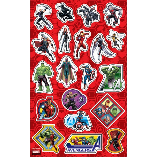 AVENGERS - FIGHT + จิ๊กซอว์ สีเทียน และสติ๊กเกอร์