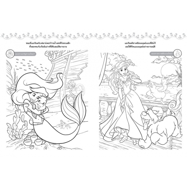 Disney Princess ระบายสีแสนสวยและเกมค้นหาภาพ Fantastic Coloring + กระเป๋าพร้อมเครื่องประดับเจ้าหญิง