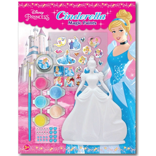Disney Princess สมุดระบายสีแสนสวย The Magic of Cinderella + Cinderella Magic Paint Set