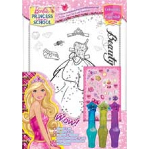 Barbie Princess Charm School         Colouring & Paper doll Set