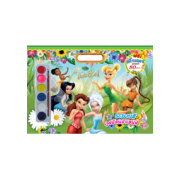 Tinker Bell Giant Book ระบายสีภูตน้อยเจ้าเสน่ห์ + สีน้ำ + สติ๊กเกอร์