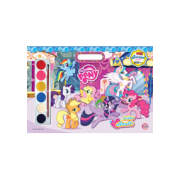 My Little Pony Giant Book ม้าน้อยเพื่อนรัก + สีน้ำ + สติ๊กเกอร์