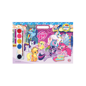 My Little Pony Giant Book ม้าน้อยเพื่อนรัก + สีน้ำ + สติ๊กเกอร์