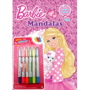 Barbie Mandalas สร้างสรรค์ Creative + สีเทียนเจลสะท้อนแสง