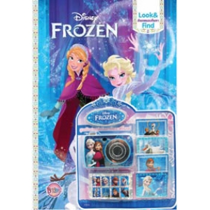 Disney FROZEN LOOK AND FIND Wonderful Ice Magic + ชุดกล้องถ่ายรูป การ์ด และสติ๊กเกอร์