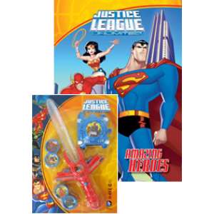 JUSTICE LEAGUE UNLIMITED: AMAZING HEROES + ชุดดาบและที่ยิง