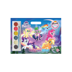 My Little Pony THE MOVIE GIANT BOOK CHASE YOUR DREAMS + สีน้ำ + สติ๊กเกอร์