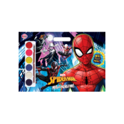 SPIDER-MAN: IT'S WEB SLINGING TIME! GIANT COLORING BOOK + สติ๊กเกอร์ + สีน้ำ