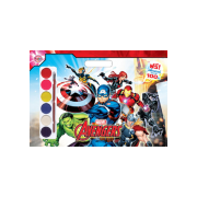 AVENGERS GIANT BOOK + สีน้ำ + สติ๊กเกอร์