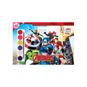 AVENGERS GIANT BOOK + สีน้ำ + สติ๊กเกอร์