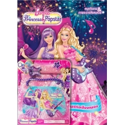 Barbie The Princess & The Popstar มิตรภาพแห่งเสียงเพลง + ชุดกระดาษโน้ตและดินสอ