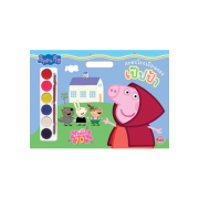 Peppa Pig Giant Book ละครโรงเรียนของเป๊ปป้า + สีน้ำและสติ๊กเกอร์