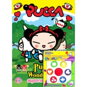 Pucca in Wonderland สมุดภาพระบายสี + ตัวปั๊ม