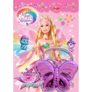 Barbie Fairytopia Magic of the Rainbow สมุดภาพระบายสี + กระเป๋าผีเสื้อ