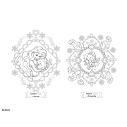 Disney Princes Mandalas ระบายสีฝึกสมาธิ + สีเจลสะท้อนแสง