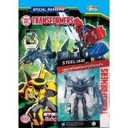 TRANSFORMERS ROBOTS IN DISGUISE MAGAZINE 6 STEELJAW นักล่าผู้แข็งแกร่ง + หุ่นฟิกเกอร์ Steeljaw