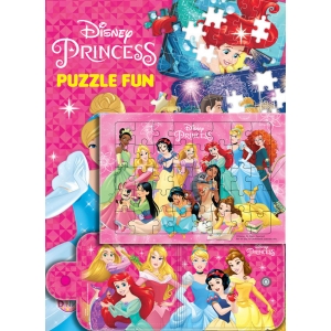 Disney Princess PUZZLE FUN - The Royal Dream Team + กระเป๋าสตางค์และจิ๊กซอว์