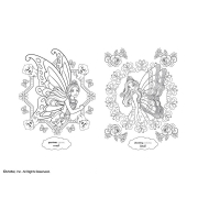 Barbie In My Dream Mandalas ระบายสีฝึกสมาธิ + สีเจลสะท้อนแสง