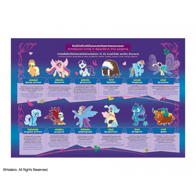 MY LITTLE PONY The Movie โลกมหัศจรรย์ของเหล่าม้าน้อยโพนี่ MAGIC WORLD OF PONIES หนังสือ 4 มิติ 4D BOOK