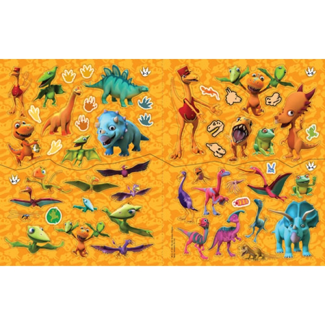 DINOSAUR TRAIN ไดโนซอร์ เทรน นิทานสติ๊กเกอร์ + ปืนยิงไดโนเสาร์