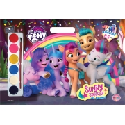 MY LITTLE PONY SUNNY STARSCOUT AND FRIENDS Giant Book + สติ๊กเกอร์และสีน้ำ