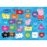 จิ๊กซอว์ Peppa Pig สีสันและรูปทรง