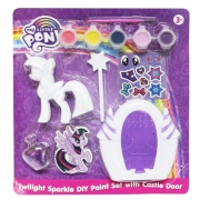 S40_MY LITTLE PONY SO Tweet! + Twilight Sparkle DIY Paint Set with Castle Door set