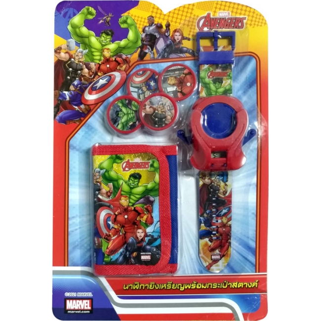 S40_AVENGERS WADE ระบายสีเหล่าฮีโร่ + นาฬิกายิงเหรียญ