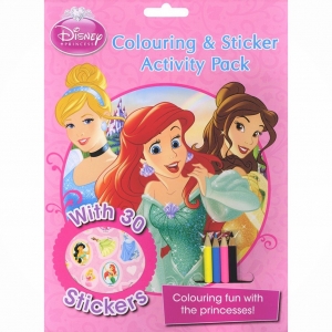 DISNEY PRINCESS Colouring & Sticker Activity Pack