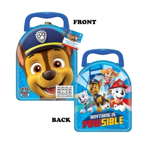 Paw Patrol Tin Box (สีฟ้า) พร้อมบิสกิตกลิ่นนม