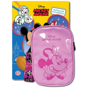 MICKEY MOUSE สนุกกับระบายสีและเกมเสริมทักษะ LIVING THE DREAM + กระเป๋าสะพาย Minnie Mouse