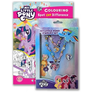 MY LITTLE PONY Colouring Spot the Difference + ชุดเครื่องประดับโพนี่