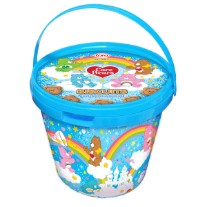 บิสกิตกลิ่นนมในกล่องหิ้วลายแคร์แบร์ (สีฟ้า)