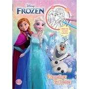 FROZEN สมุดระบายสี Together is Better + เครื่องประดับพร้อมโทรศัพท์โฟรเซ่น