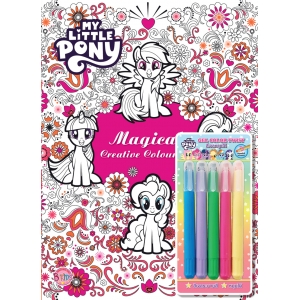 MY LITTLE PONY สมุดระบายสี Magical Creative Coloring + สีเจลหมุนได้