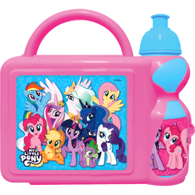 MY LITTLE PONY - LOVE LOVE LOVE… + กล่องพลาสติกหูหิ้วพร้อมกระติกน้ำ (คละสี)