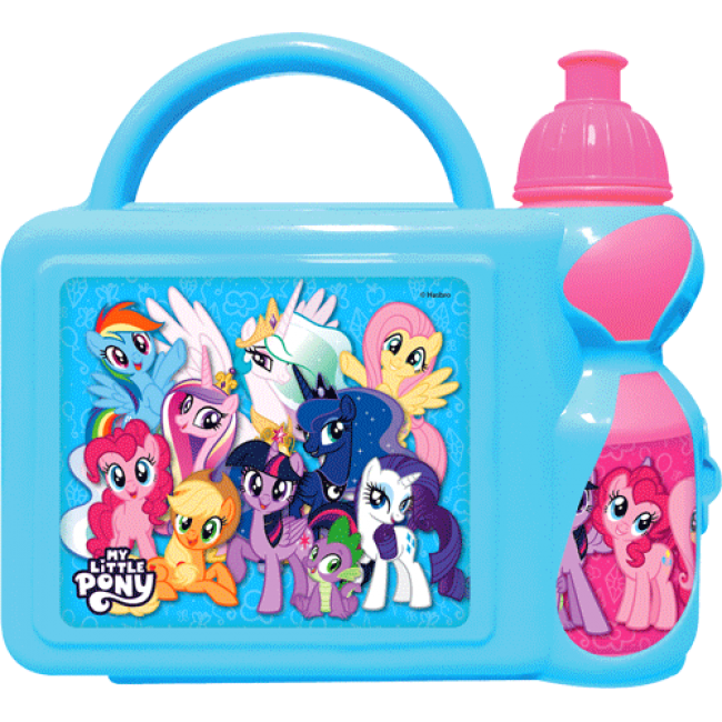 MY LITTLE PONY - LOVE LOVE LOVE… + กล่องพลาสติกหูหิ้วพร้อมกระติกน้ำ (คละสี)