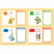 Pokémon โปเกมอน เจอร์นีย์ เรียนรู้เรื่องรูปทรงและสี + ปากกาลบได้