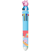 เครื่องเขียน: ปากกาลูกลื่น 10 สีใน 1 ด้าม Peppa Pig (สีฟ้า PLAY)